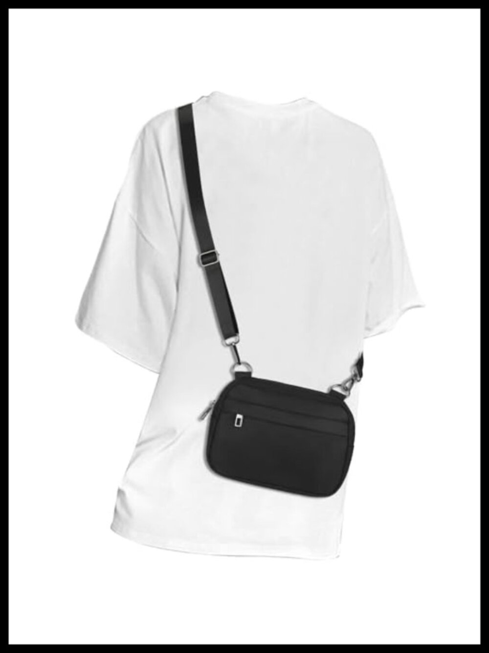 Nylon Crossbody Belt Bag Fanny Pack Adjustable Strap Water Resistant